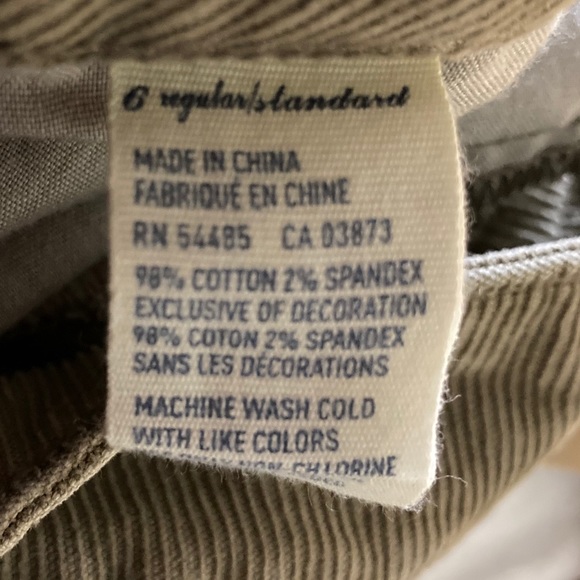 American Eagle Corduroy pants size 6 Regular - Picture 4 of 6